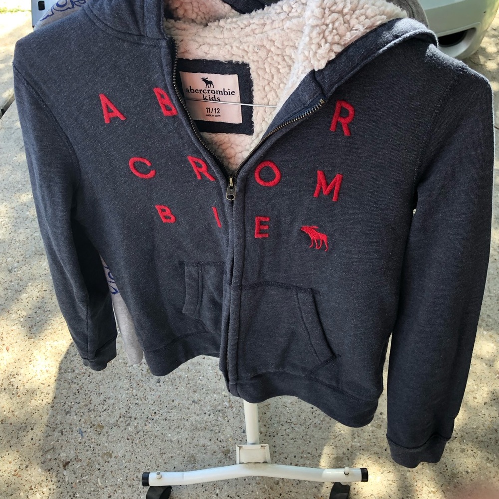Abercrombie Kids Blue Jacket with Red Accents